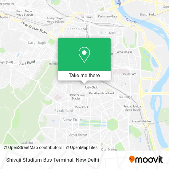 Shivaji Stadium Bus Terminal map