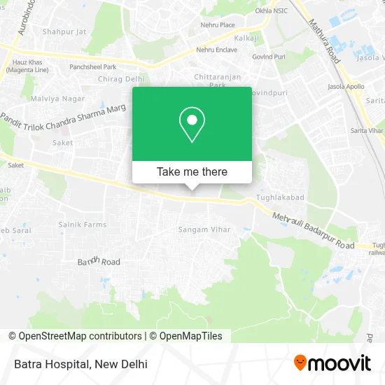 Batra Hospital map