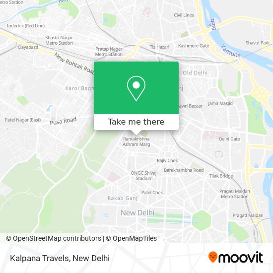 Kalpana Travels map