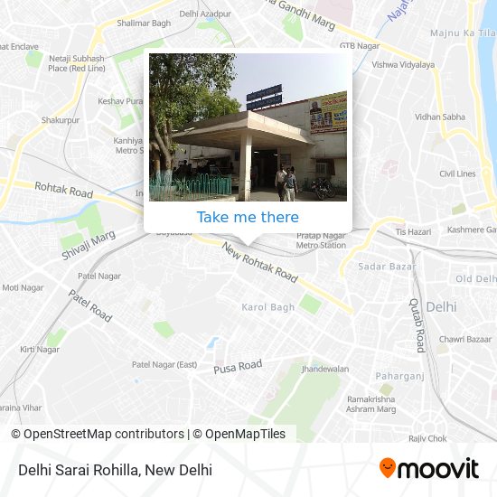 Delhi Sarai Rohilla map