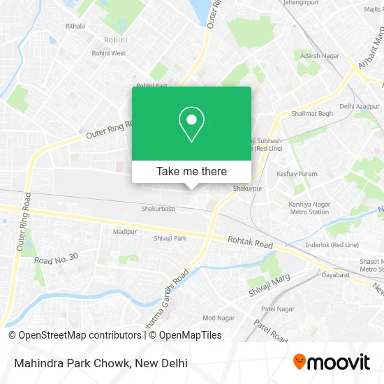Mahindra Park Chowk map