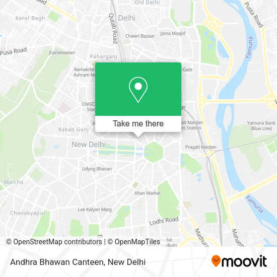 Andhra Bhawan Canteen map