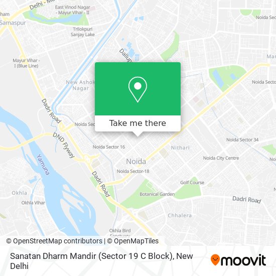 Sanatan Dharm Mandir (Sector 19 C Block) map