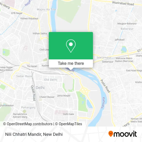 Nili Chhatri Mandir map