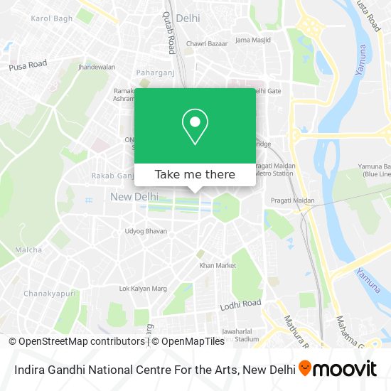 Indira Gandhi National Centre For the Arts map