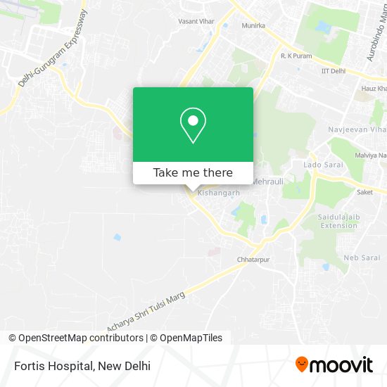 Fortis Hospital map