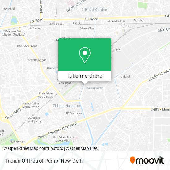 Indian Oil Petrol Pump map