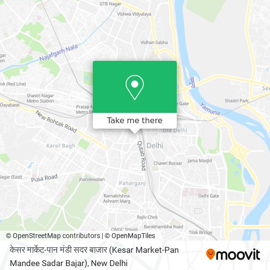 केसर मार्केट-पान मंडी सदर बाजार (Kesar Market-Pan Mandee Sadar Bajar) map