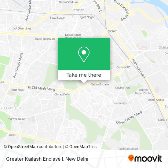 Greater Kailash Enclave I map