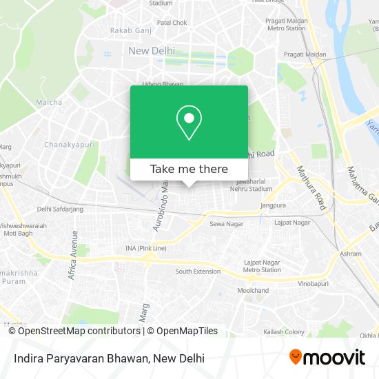 Indira Paryavaran Bhawan map