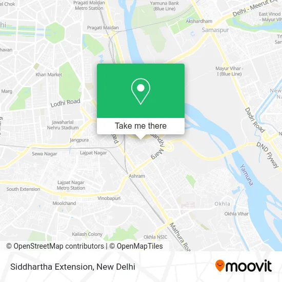 Siddhartha Extension map