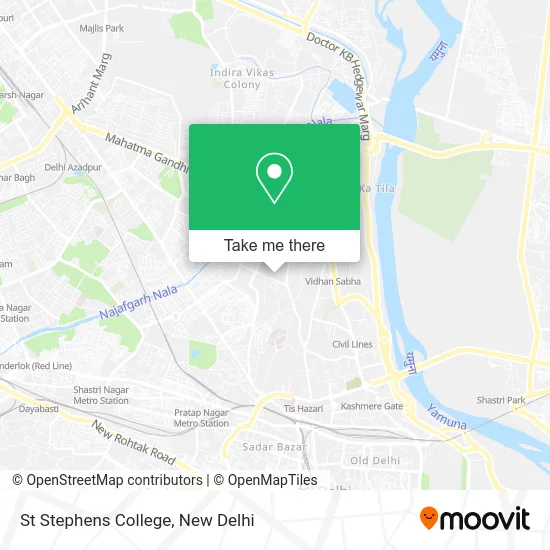 St Stephens College map