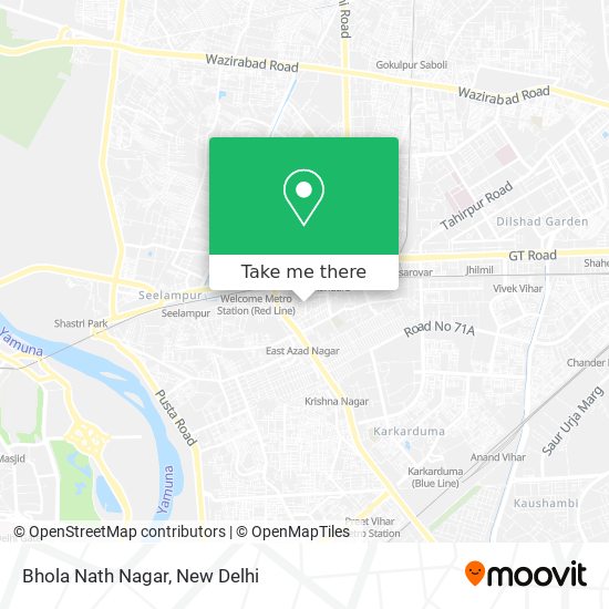 Bhola Nath Nagar map