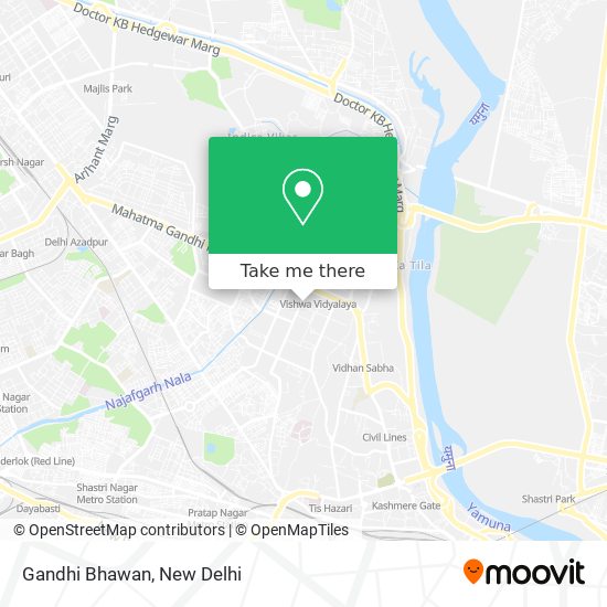 Gandhi Bhawan map