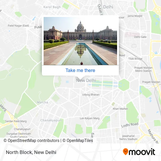 North Block map
