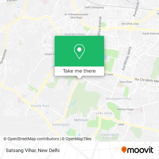 Satsang Vihar map