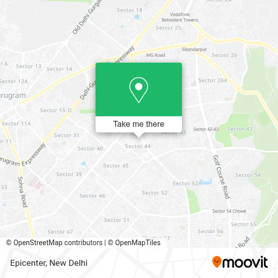 Epicenter map