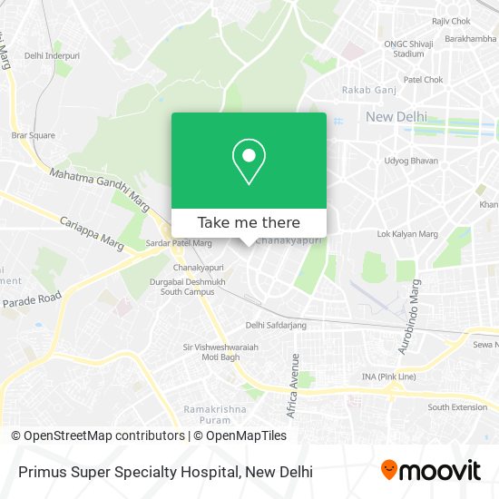 Primus Super Specialty Hospital map