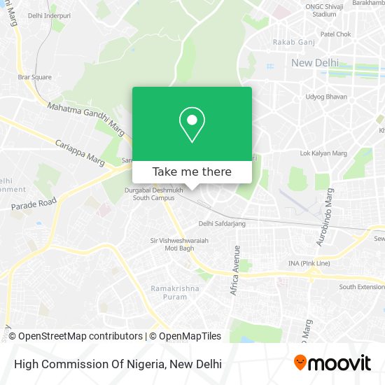 High Commission Of Nigeria map