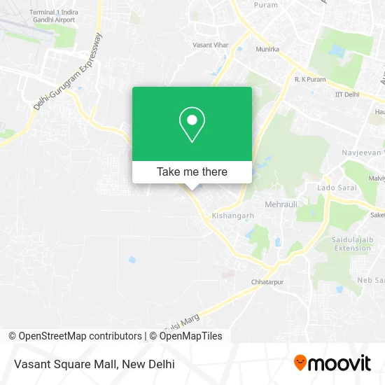 Vasant Square Mall map