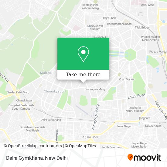 Delhi Gymkhana map