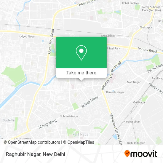 Raghubir Nagar map