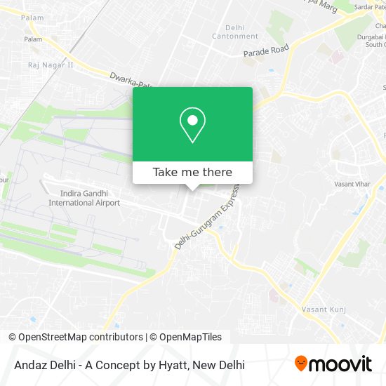 Andaz Delhi - A Concept by Hyatt map