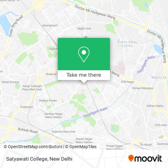 How to get to Satyawati College in Delhi by Bus, Metro or Train?