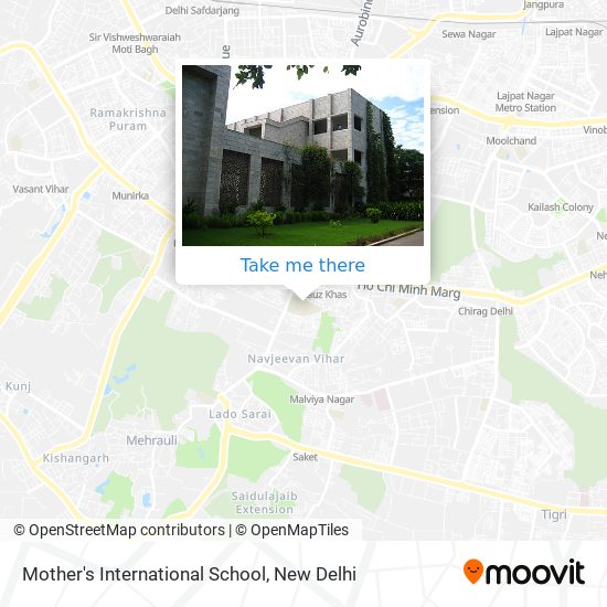 Mother's International School map