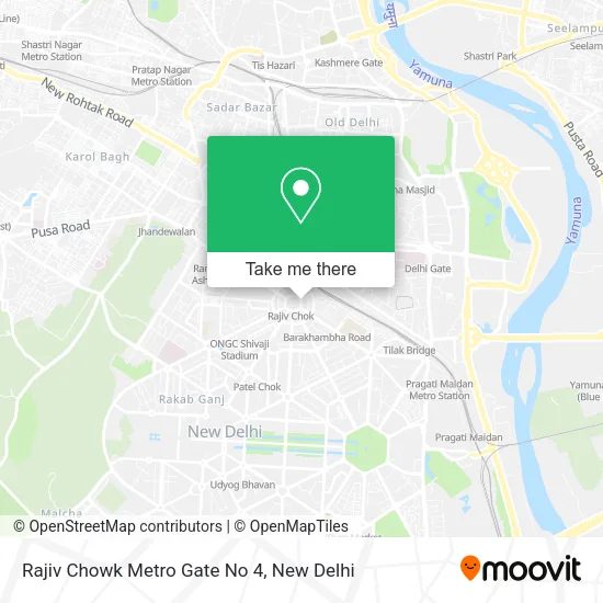 Rajiv Chowk Metro Gate No 4 map