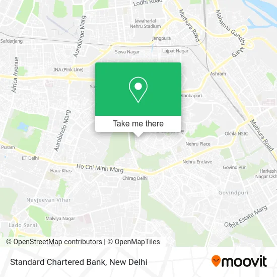 Standard Chartered Bank map