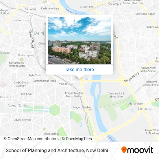 School Of Planning And Architecture map