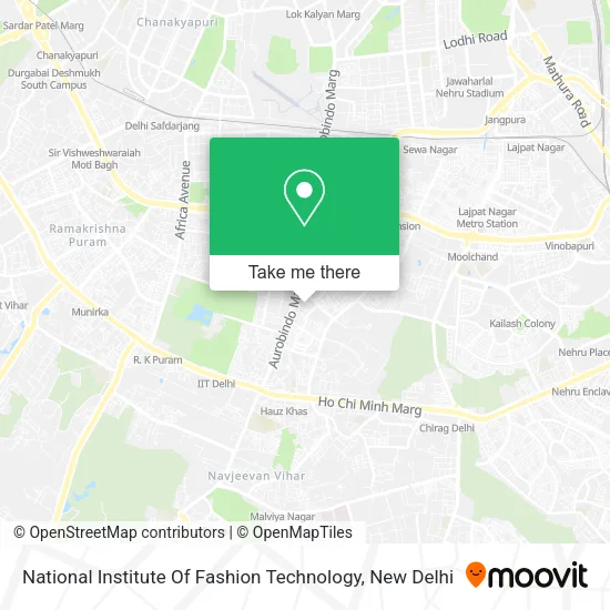 National Institute Of Fashion Technology map