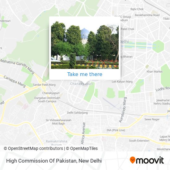 High Commission Of Pakistan map