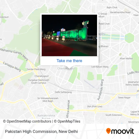 High Commission Of Pakistan map