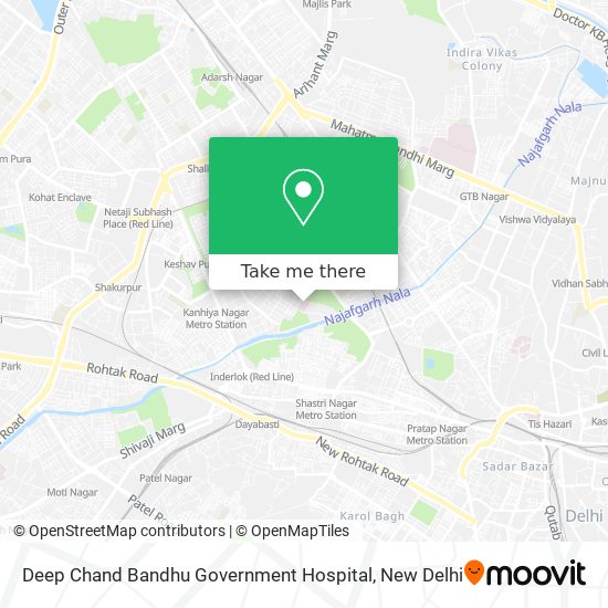 Deep Chand Bandhu Government Hospital map