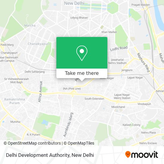 Delhi Development Authority map