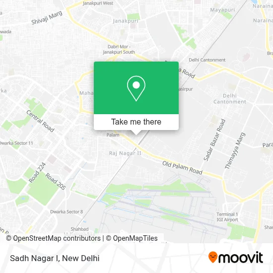 Sadh Nagar I map