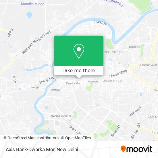 Axis Bank-Dwarka Mor map