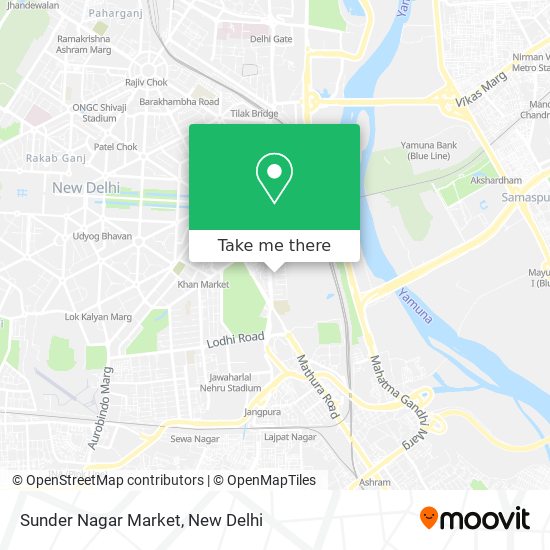 Sunder Nagar Market map