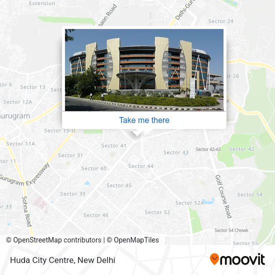 Huda City Centre map