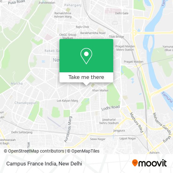 Campus France India map