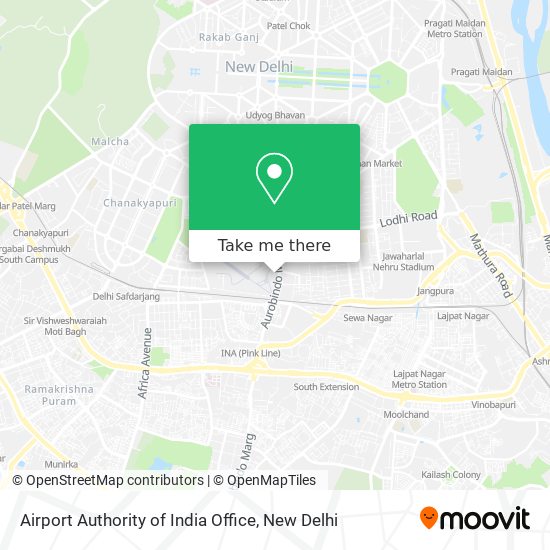 Airport Authority of India Office map