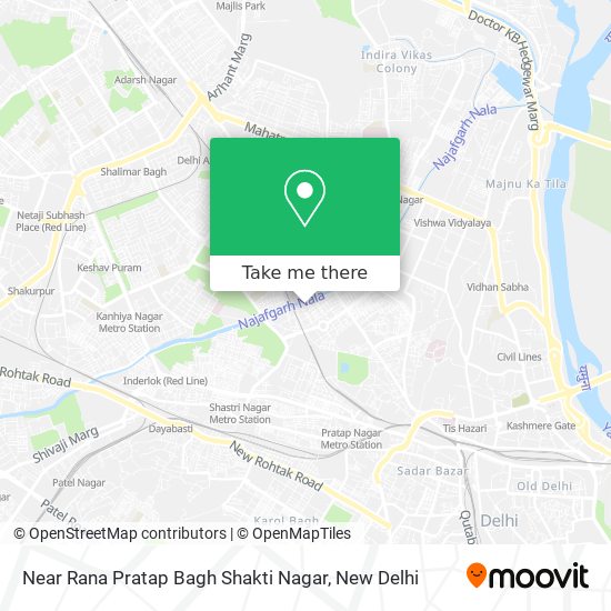 Near Rana Pratap Bagh Shakti Nagar map