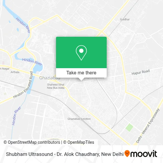 Shubham Ultrasound-DR. Alok Chaudhary map