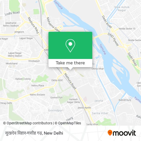 सुखदेव विहार-मसीह गढ़ map