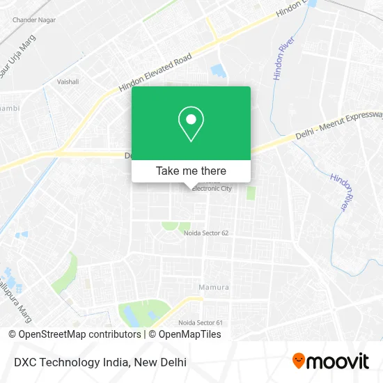 DXC Technology India map