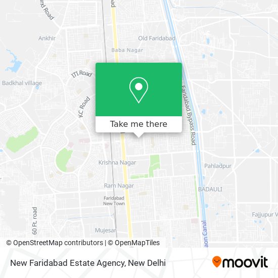 New Faridabad Estate Agency map