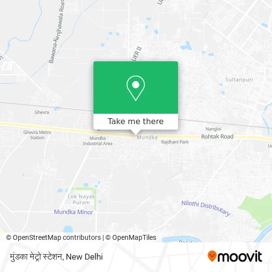 मुंडका मेट्रो स्टेशन map