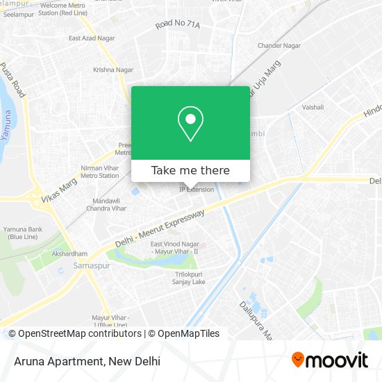 Aruna Apartment map